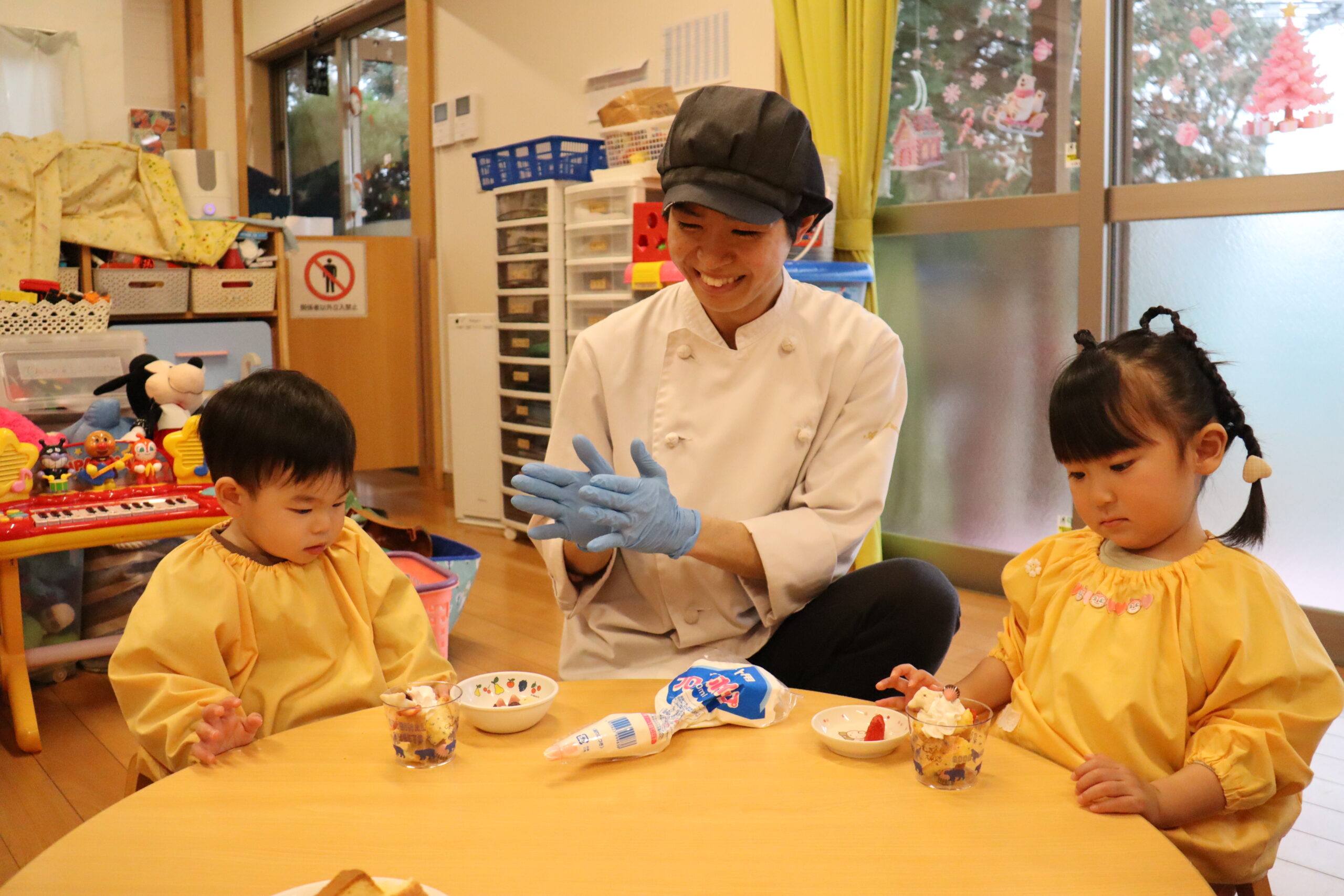 クリスマスケーキ作り